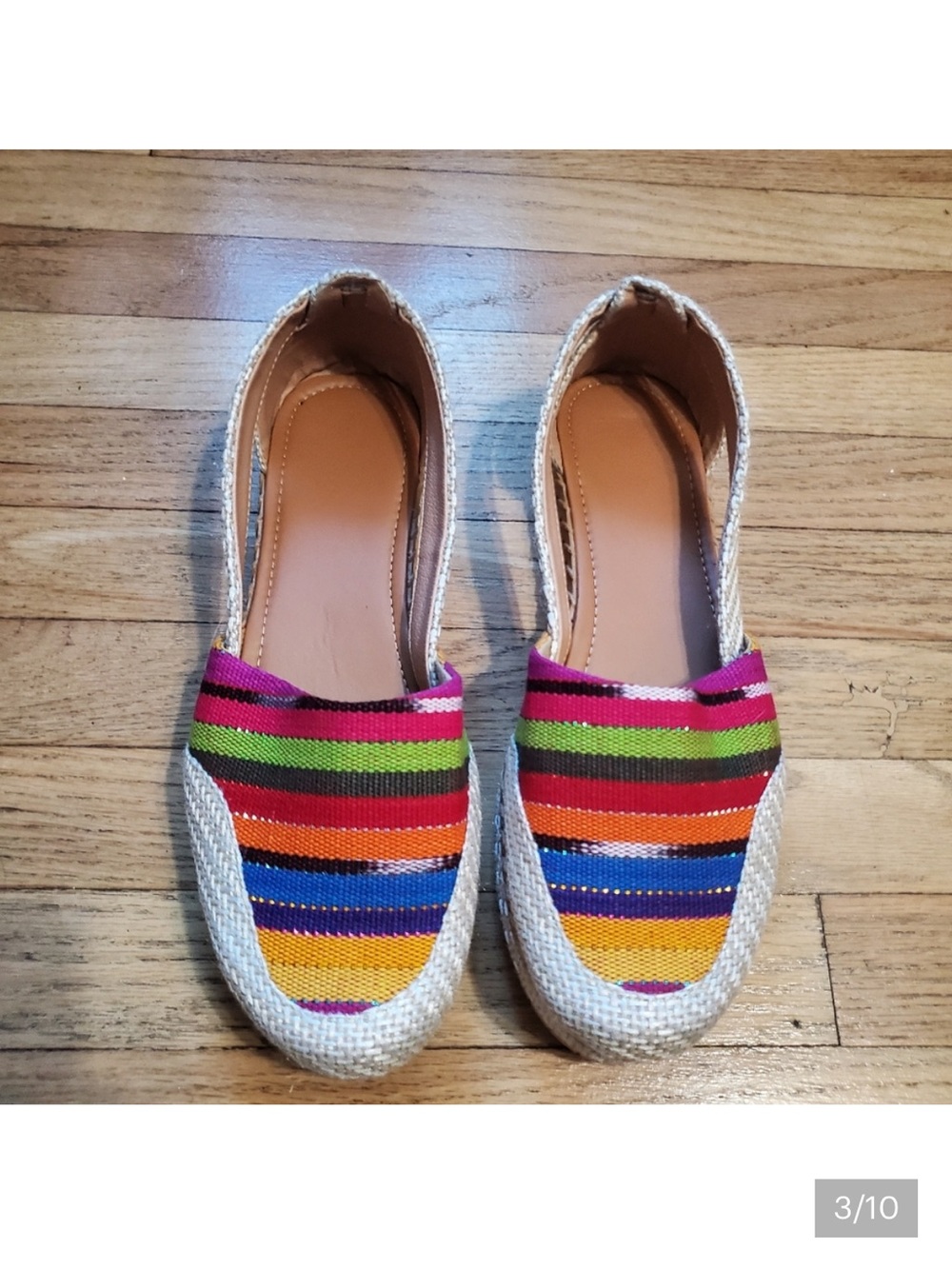 Artisan Rainbow Espadrille Wedges - Picture 3 of 8